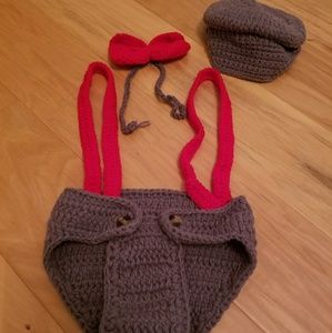 News paper boy knitted outfit